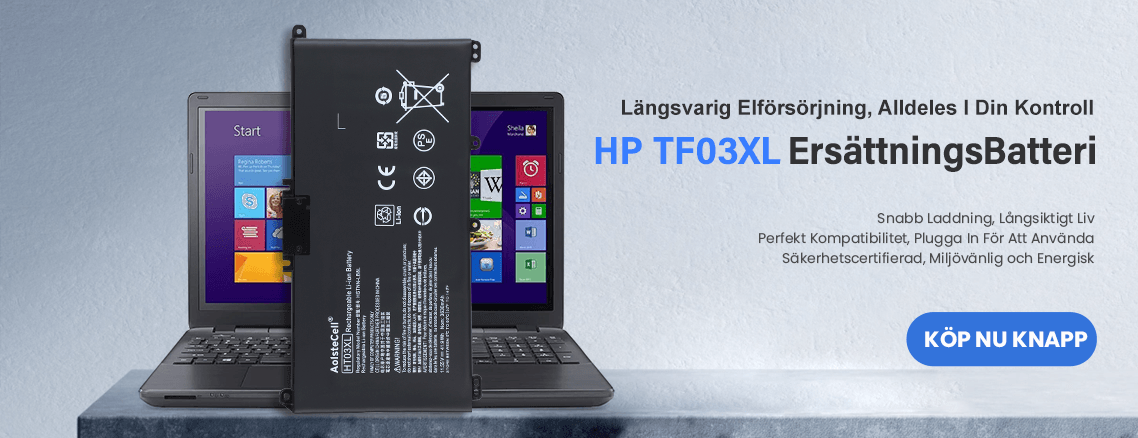 HP HT03XL ersättningsbatteri