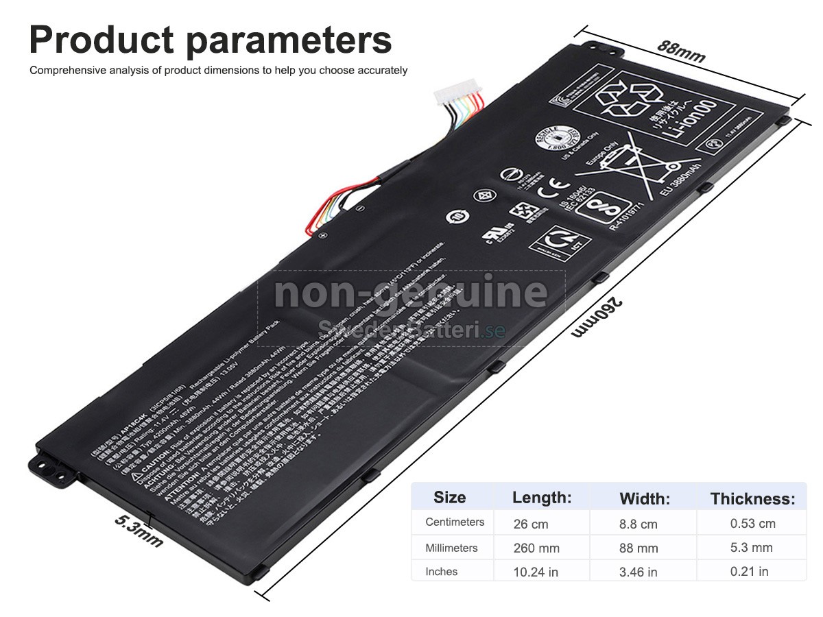 batteri till Acer AP18C8K