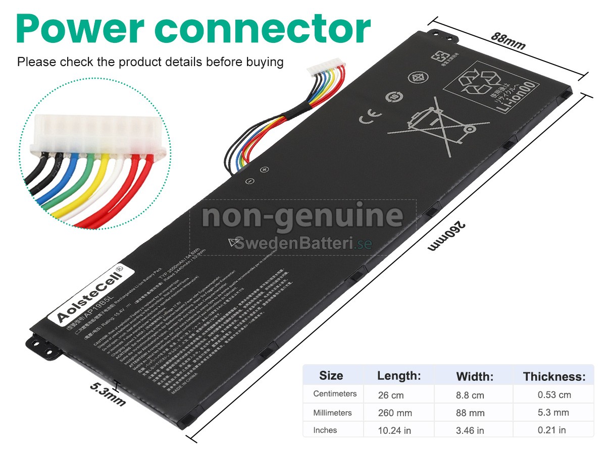 batteri till Acer Aspire 3 A315-58-50N4