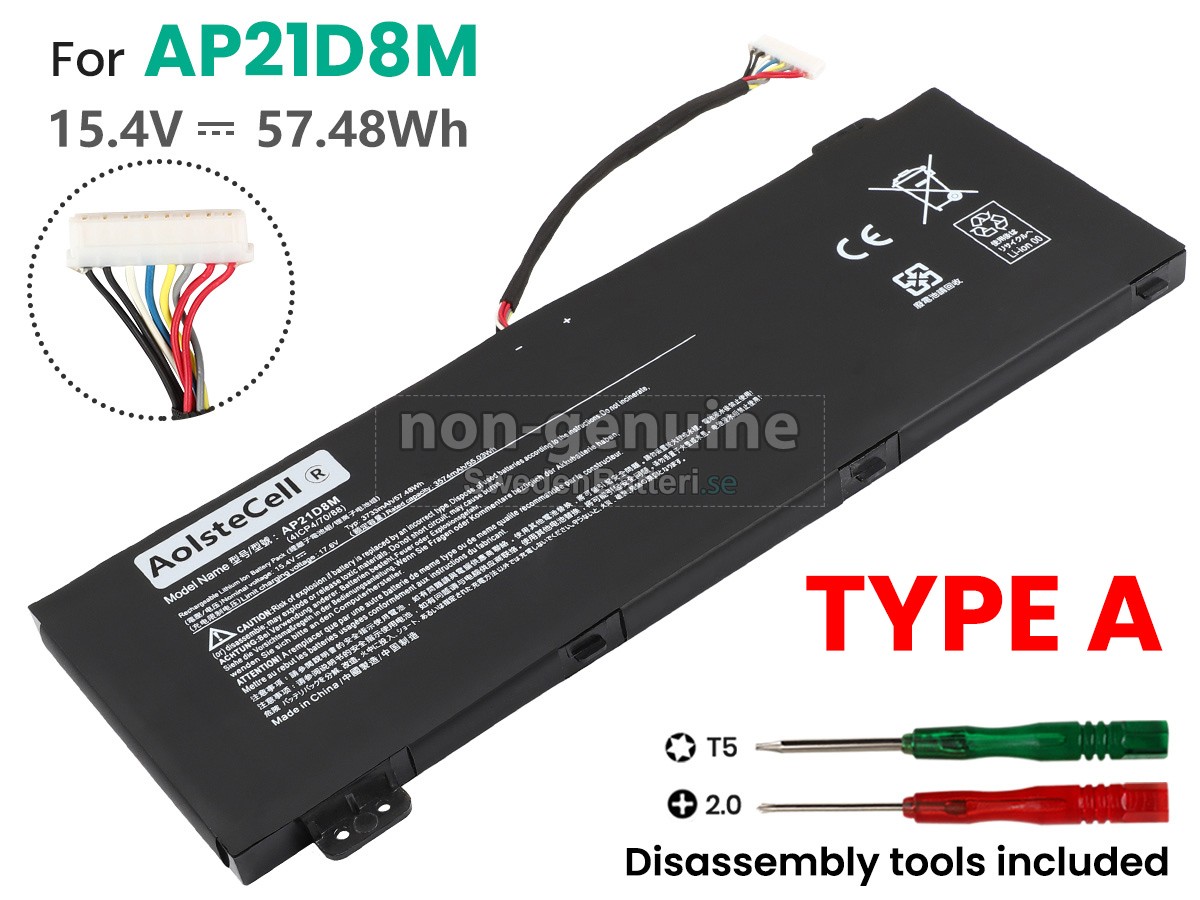 batteri till Acer AP21D8M