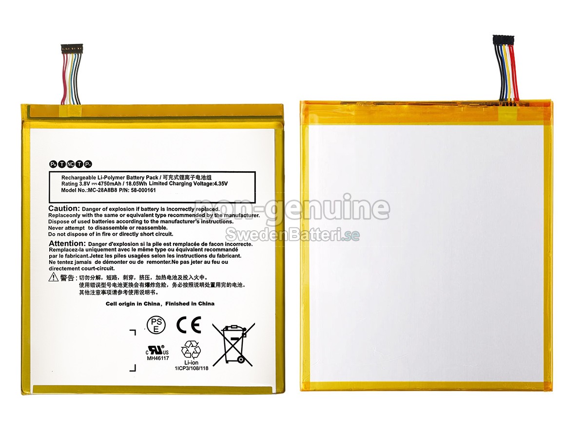 batteri till Amazon MC-28A8B8
