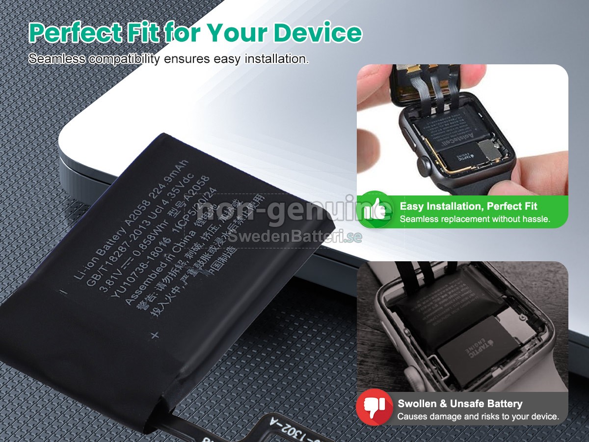 batteri till Apple WATCH Series 4 NIKE+ LTE 40MM