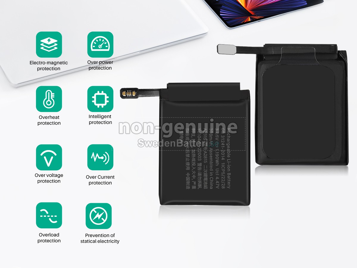 batteri till Apple WATCH 8 CELLULAR 45MM