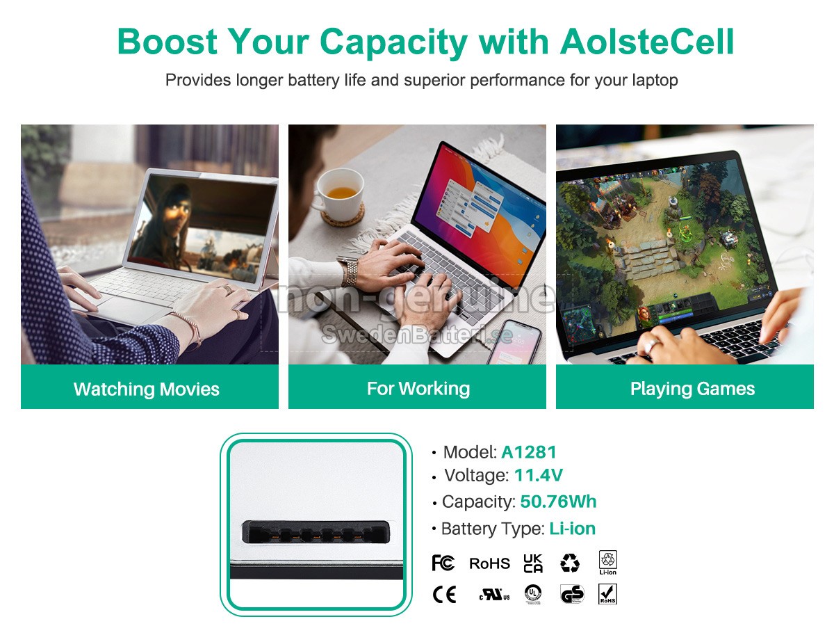 batteri till Apple MC026LL/A