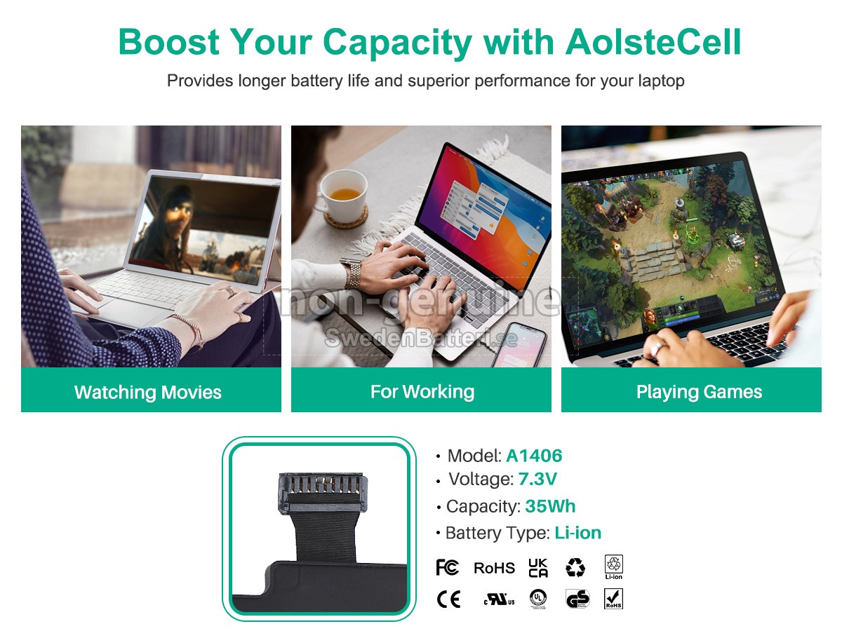 batteri till Apple A1406