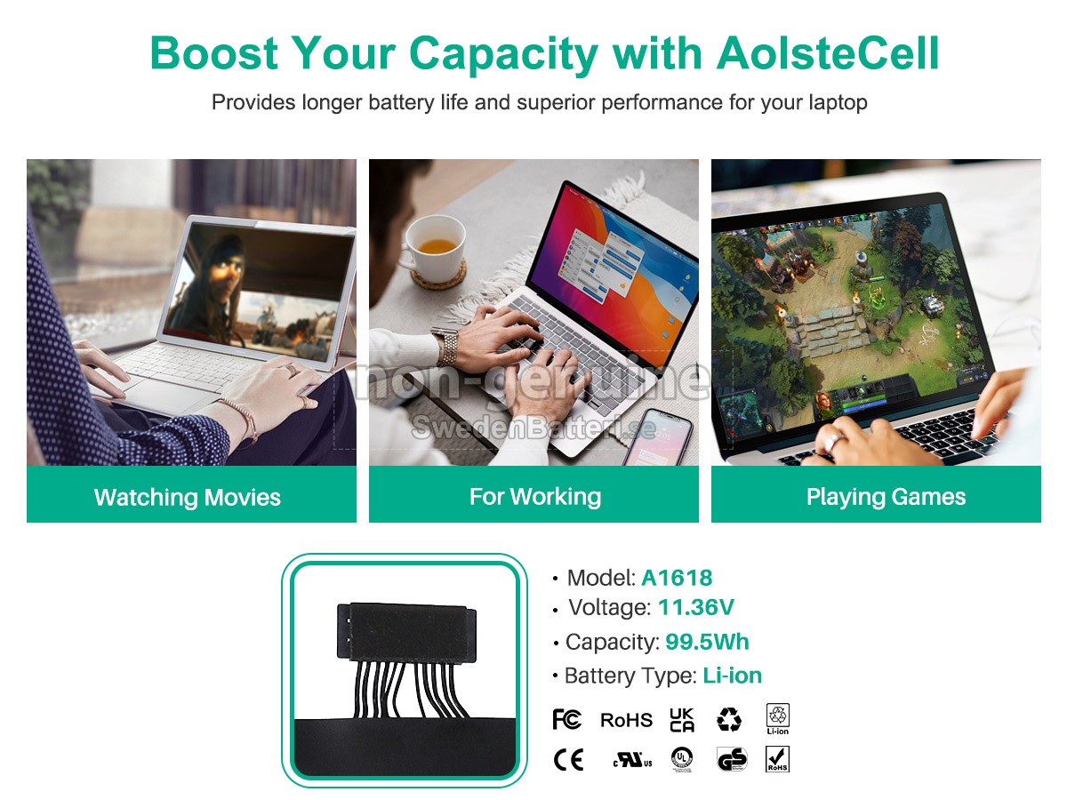 batteri till Apple MJLT2LL/A