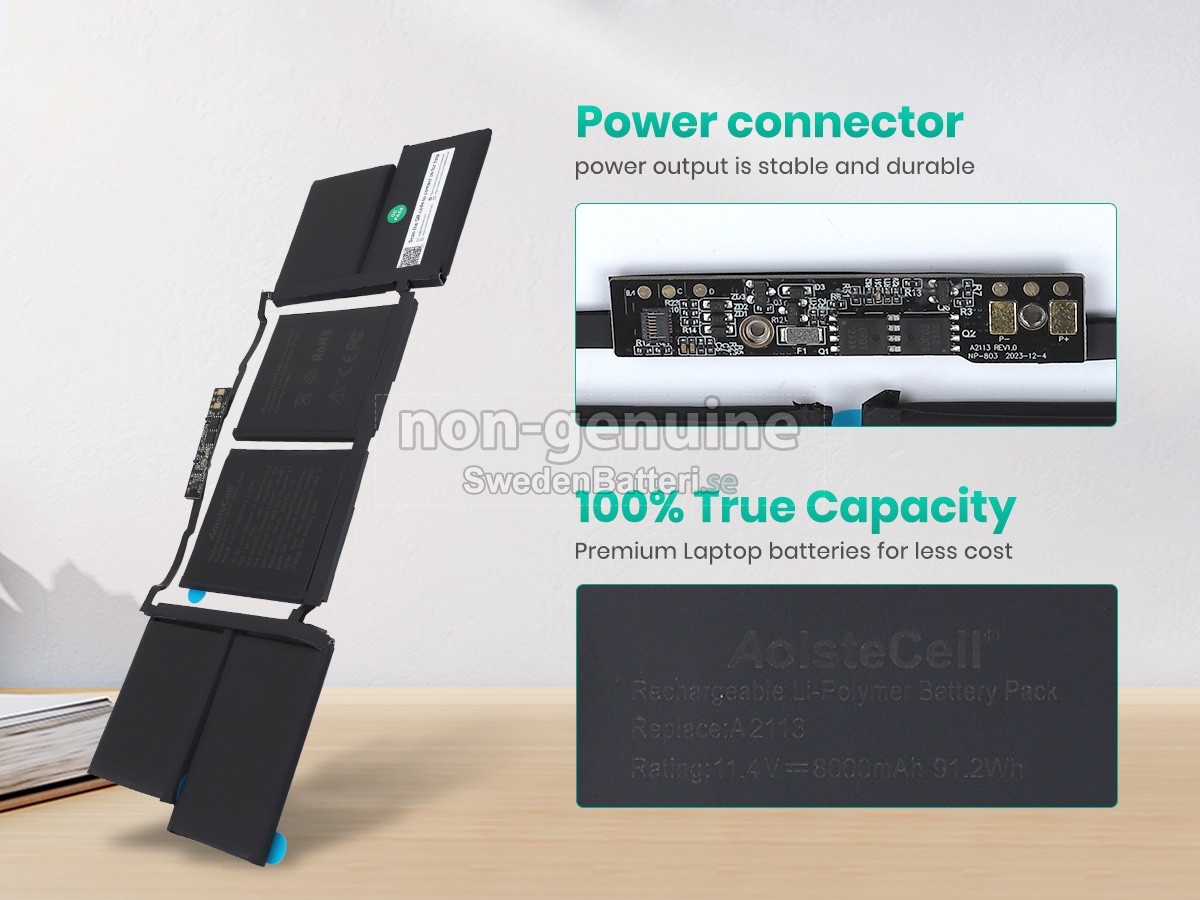 batteri till Apple MacBook Pro 16-inch Core I9 2.4GHZ 2019 A2141 EMC 3347