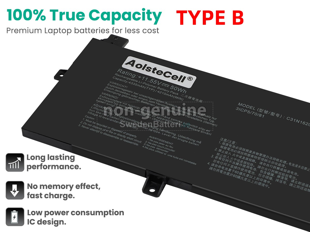 batteri till Asus C31POJ1