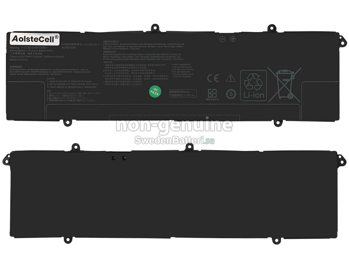 batteri till Asus VivoBook Pro 15 OLED K6502VU-OLED-MA