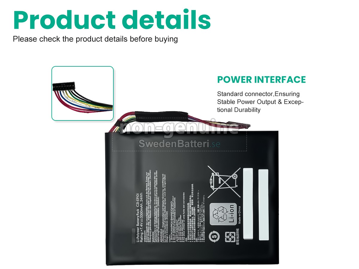 batteri till Asus Eee Pad Transformer TF101 MOBILE DOCKING