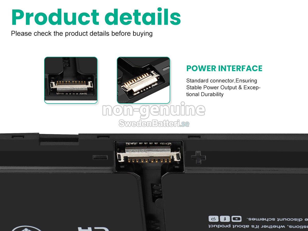 batteri till Dell P106F