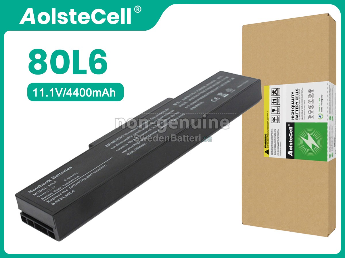 batteri till Dell BATEL80L6