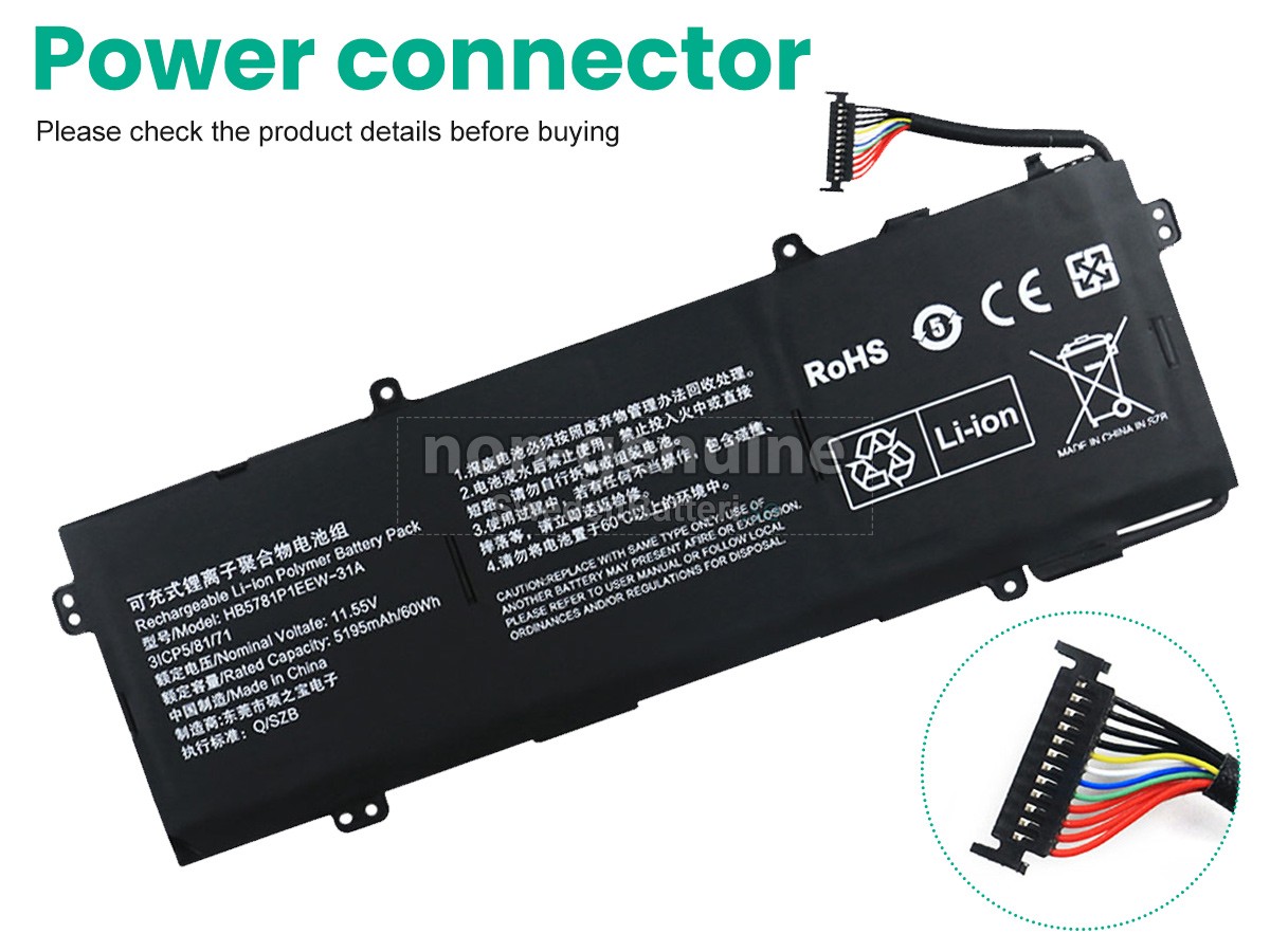 batteri till Huawei HKD-W76