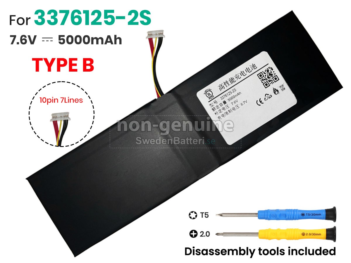 batteri till Jumper 3376125-2S