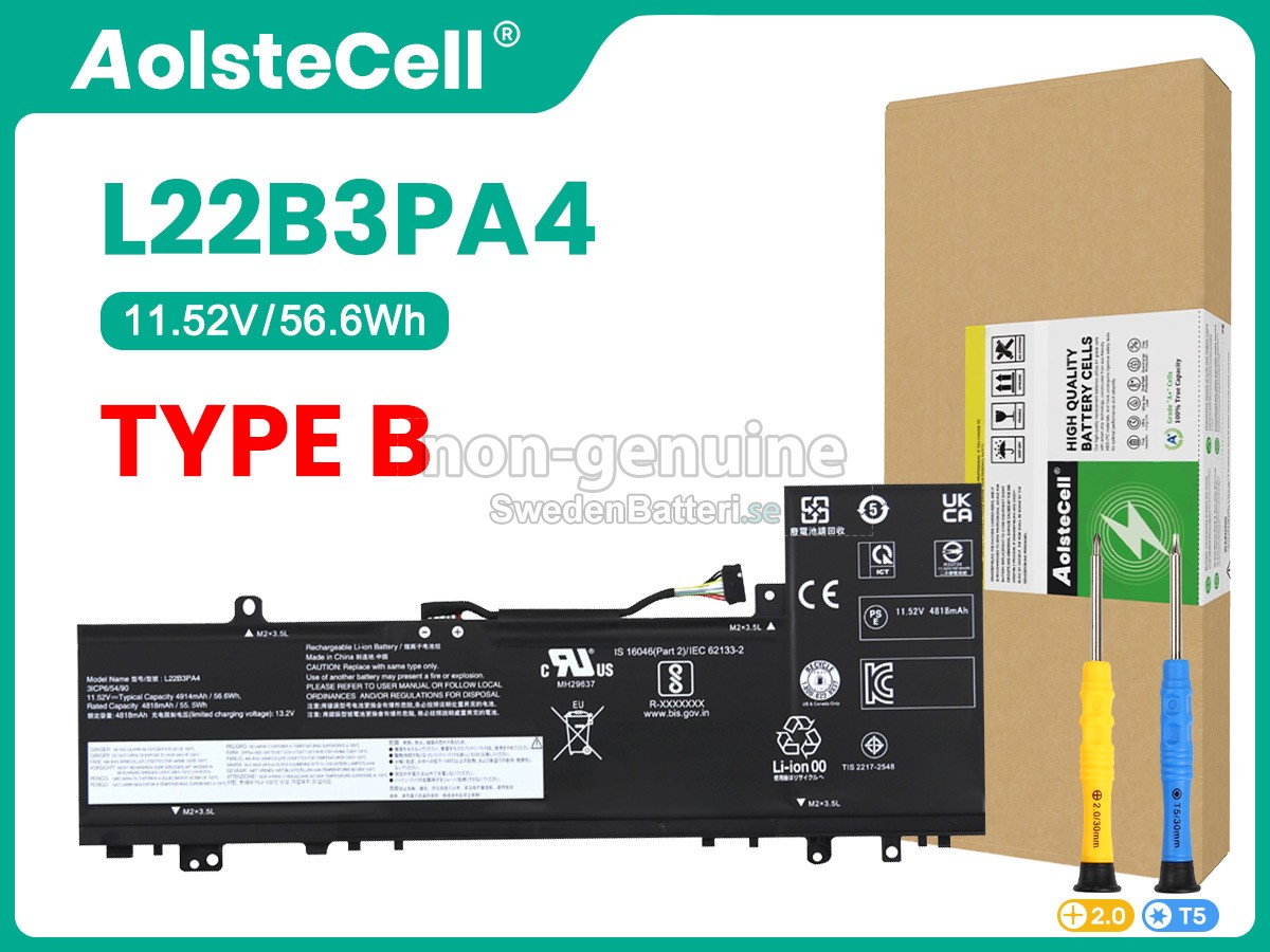 batteri till Lenovo IdeaPad SLIM 5 16IRL8-82XF000XUS