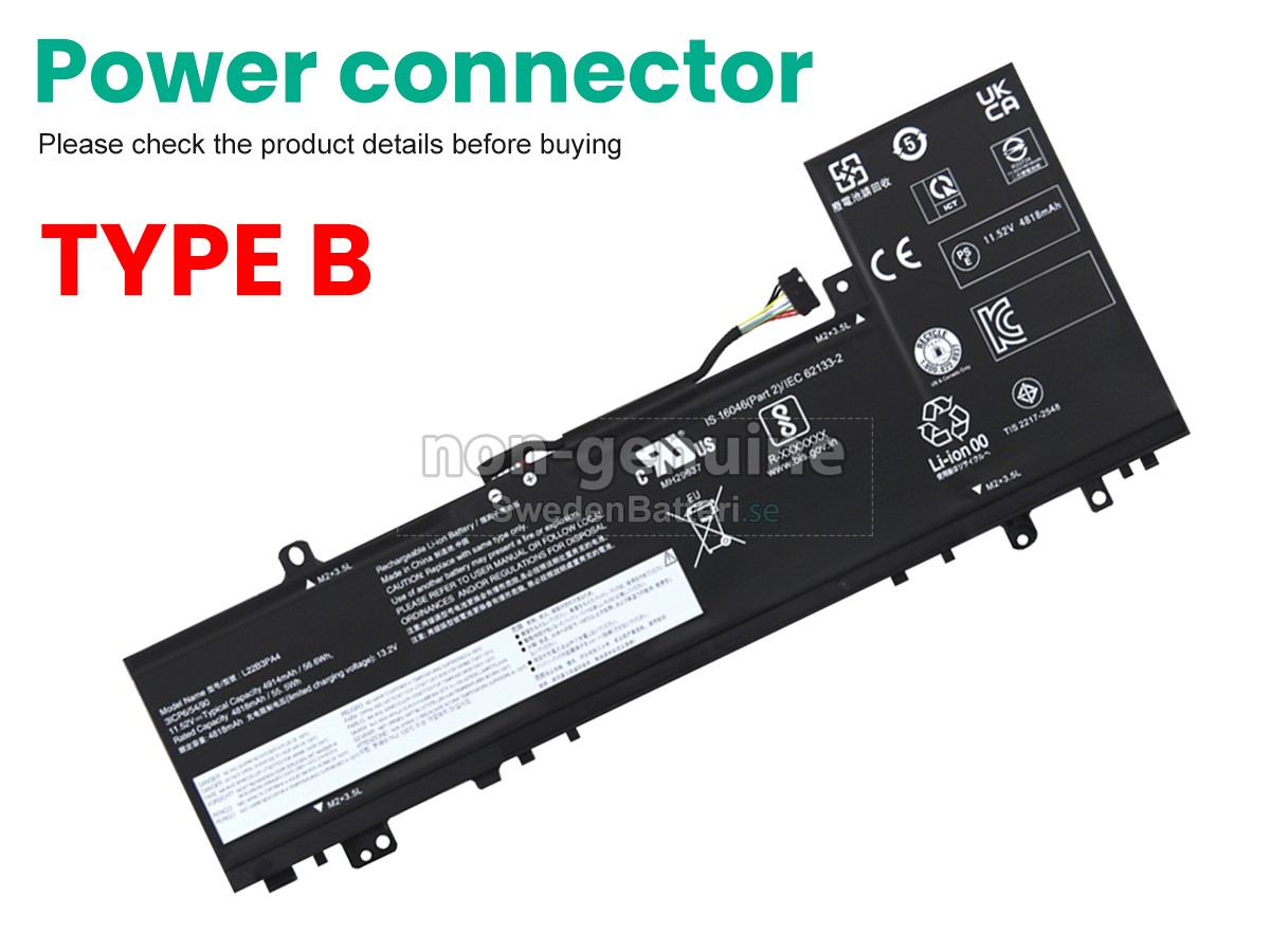 batteri till Lenovo IdeaPad SLIM 5 16IRL8-82XF000XUS