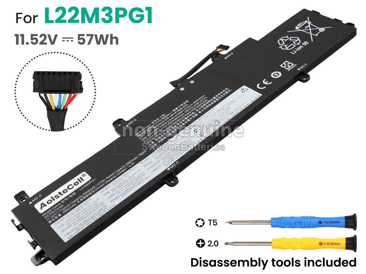 batteri till Lenovo IP SLIM 3 CHROME 14IAN8-83BN000YUK