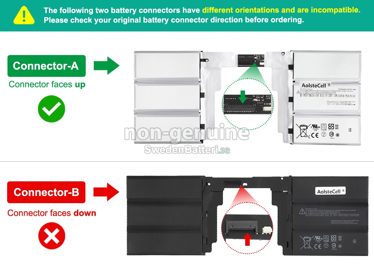 batteri till Microsoft Surface BOOK2 KEYBOARD