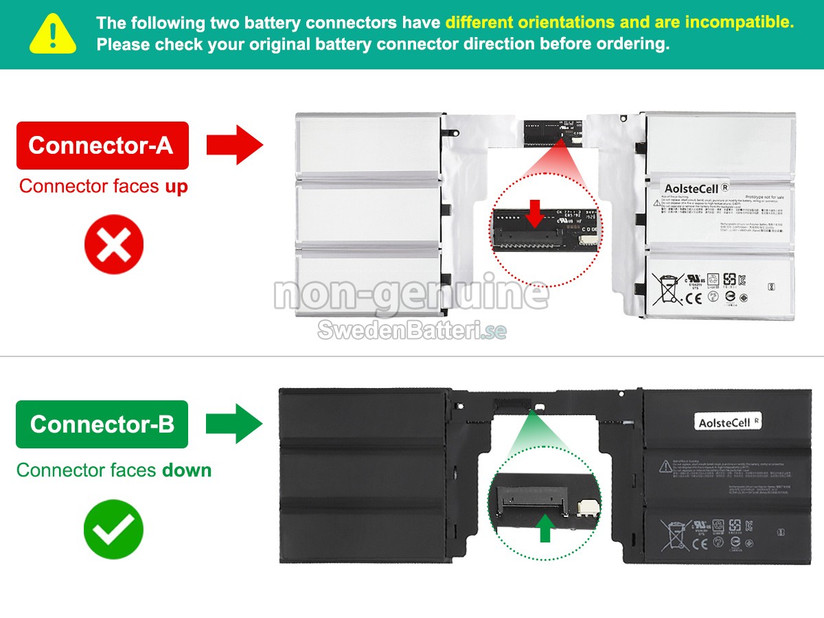 batteri till Microsoft Surface BOOK2 KEYBOARD