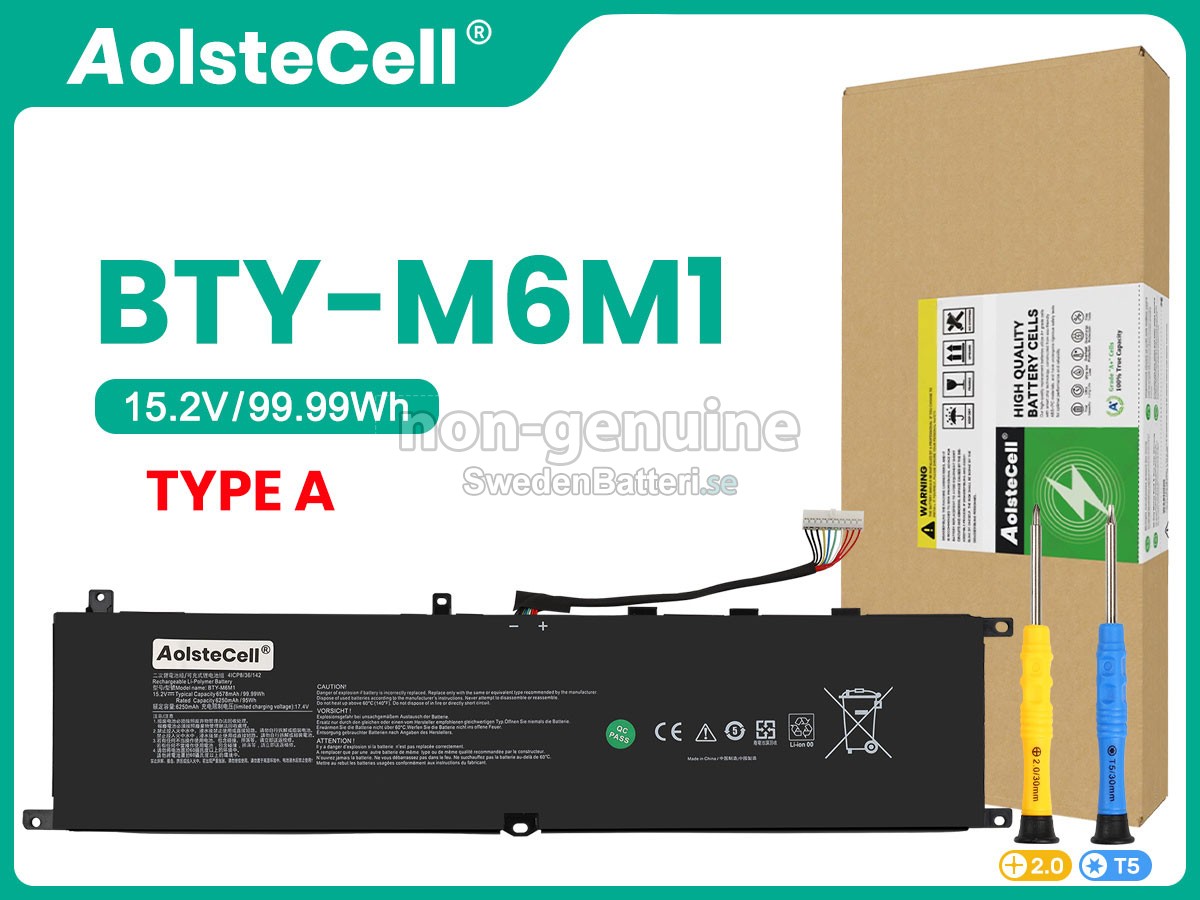batteri till MSI STEALTH GS77 12UHS-045IT