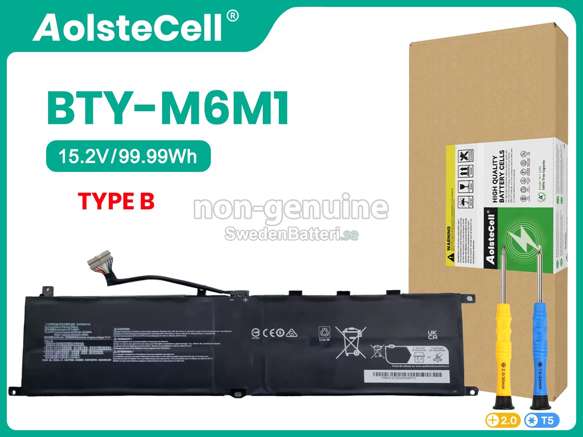 batteri till MSI STEALTH GS77 12UHS-045IT