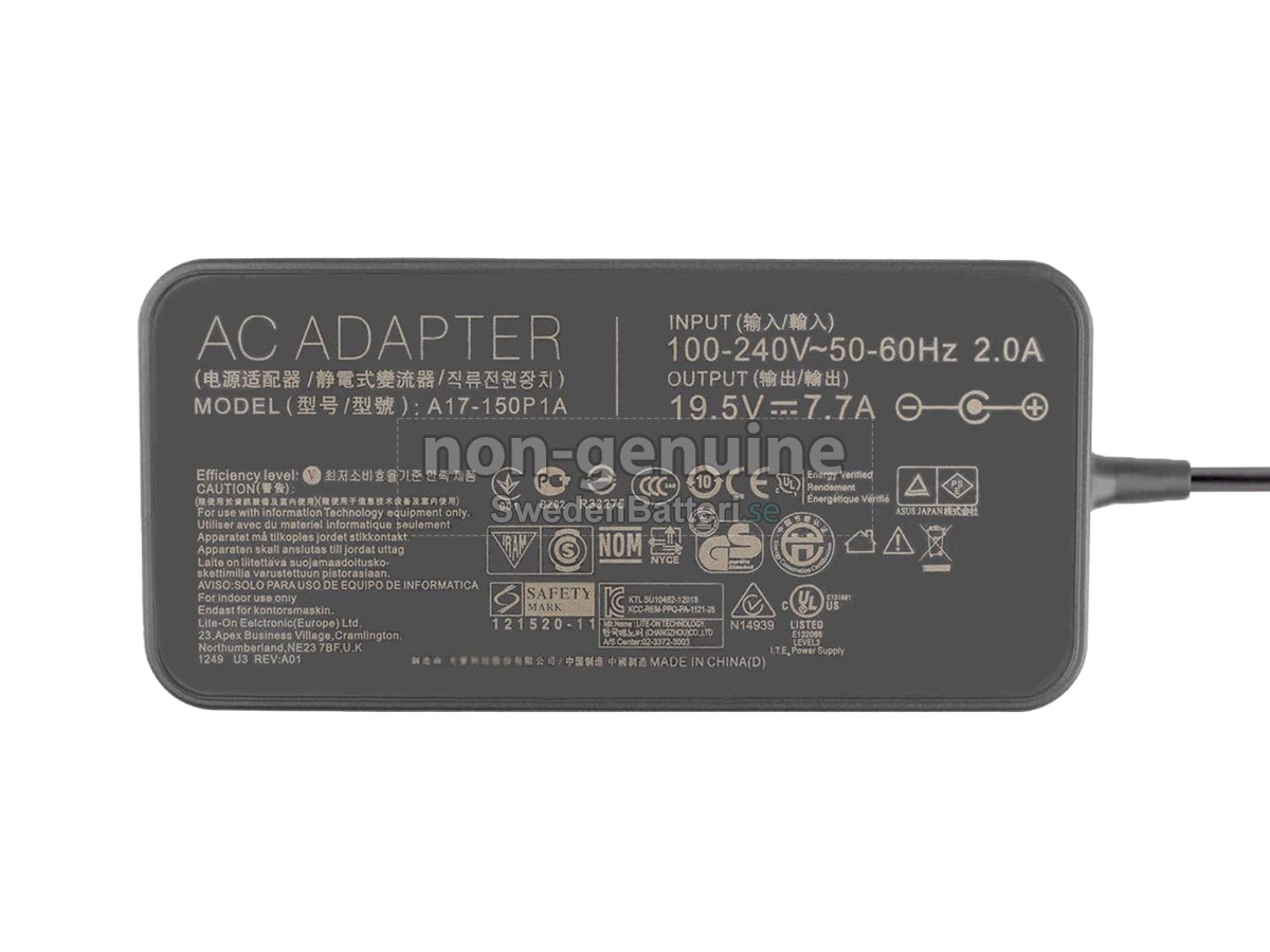 Asus A18-150P1A Laddare Nätadaper