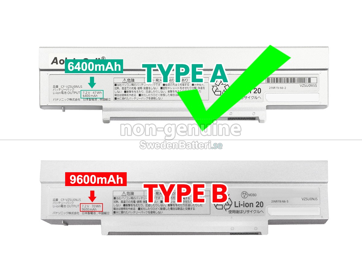 batteri till Panasonic CF-VZSU0SJS