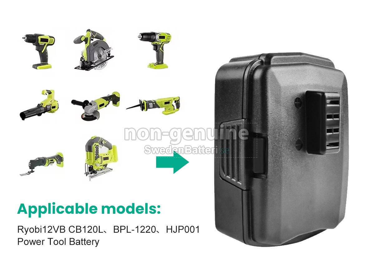 batteri till Ryobi 12VB