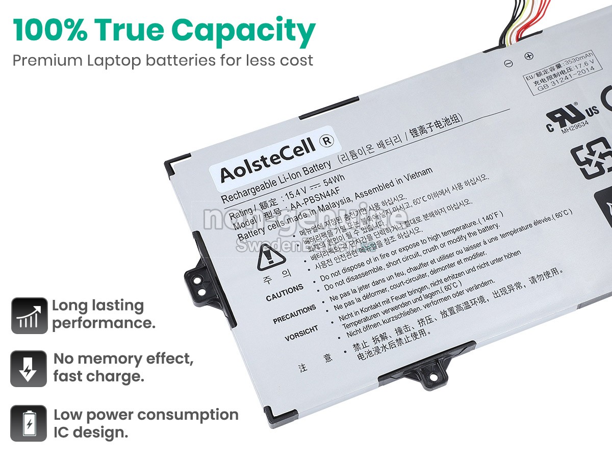 batteri till Samsung NOTEBook 9 PEN