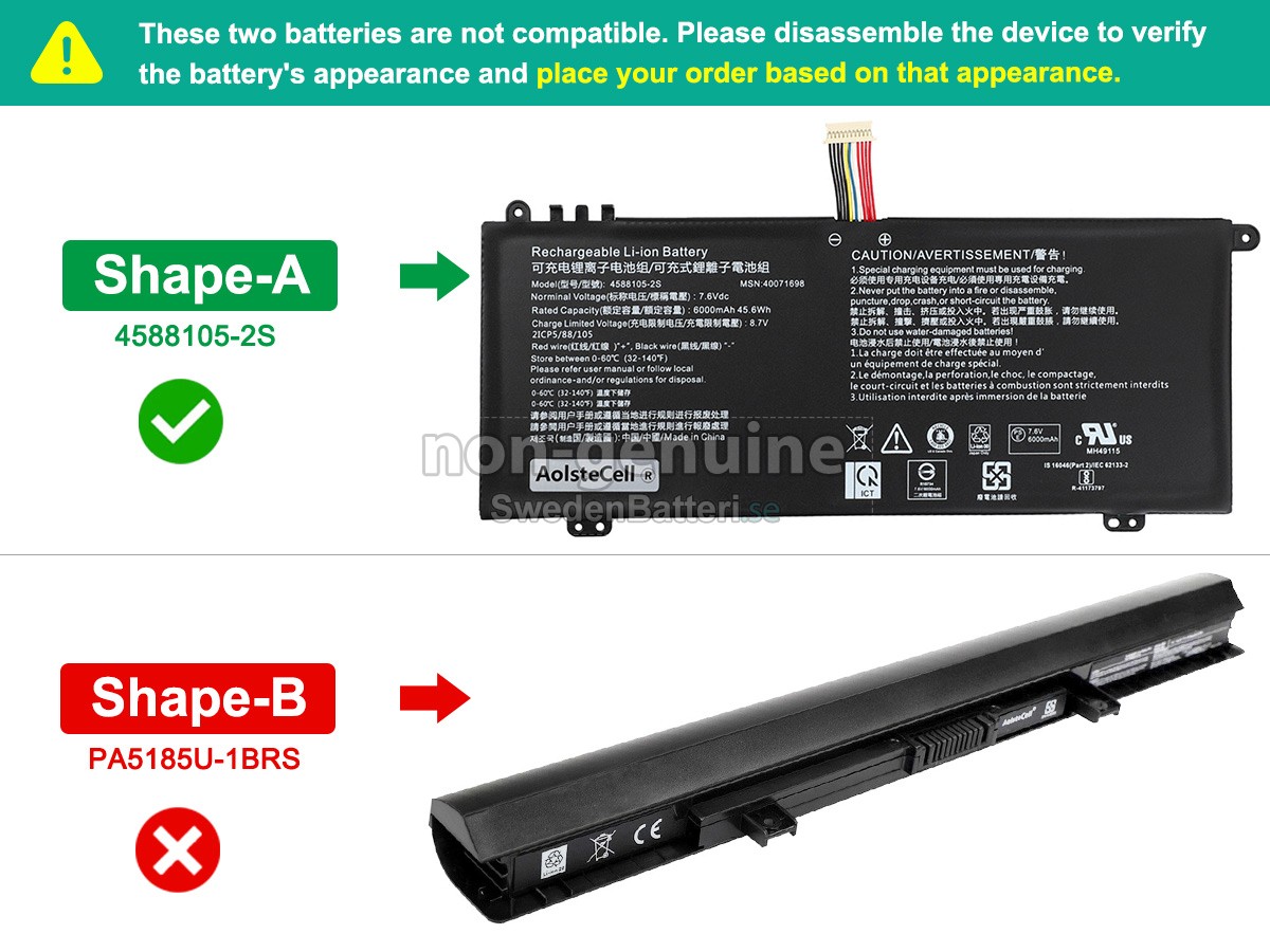 batteri till Toshiba Satellite C50D-B-12F