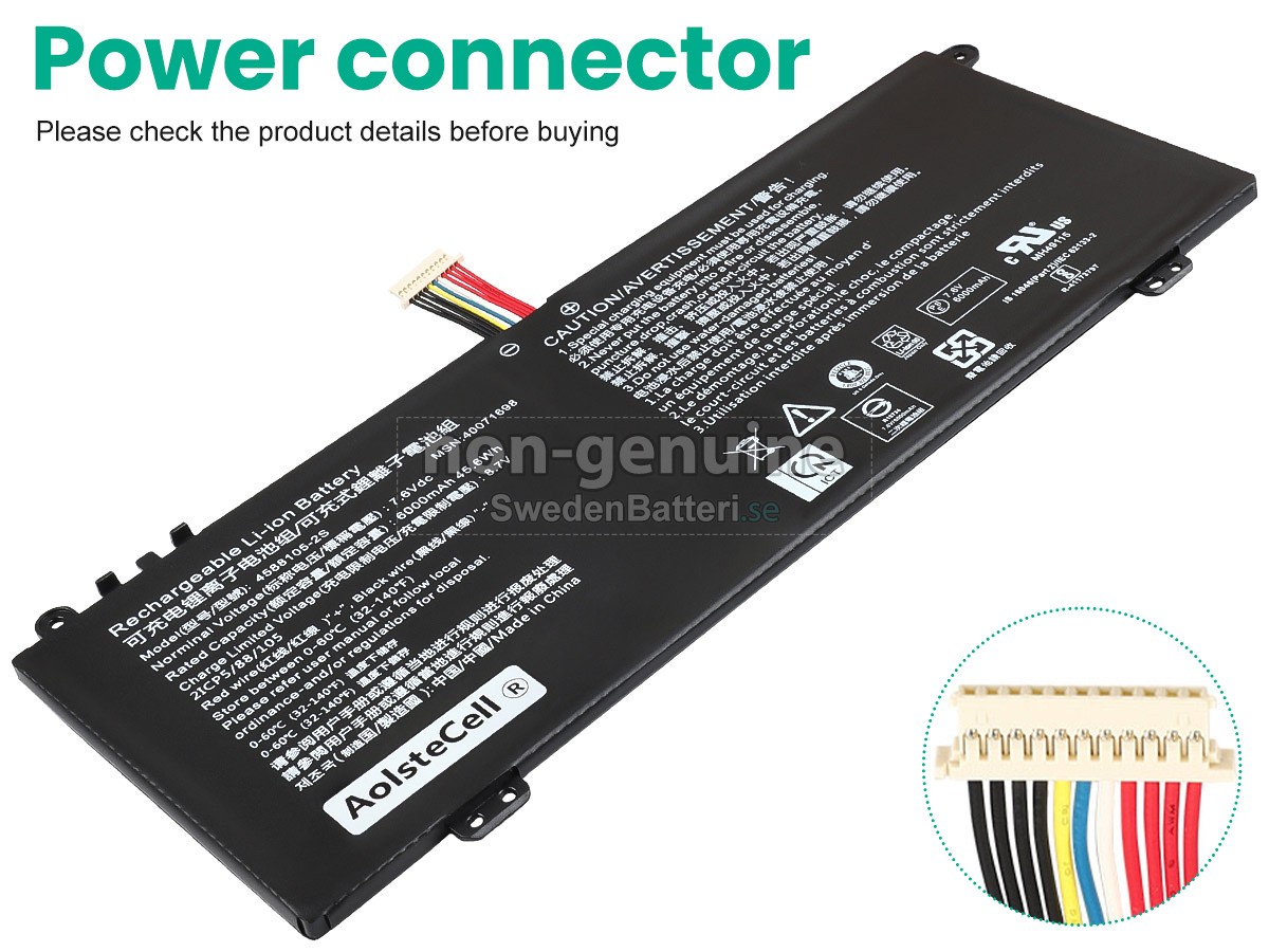 batteri till Toshiba Satellite C50D-B-12F